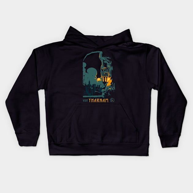 visit yharnam Kids Hoodie by mathiole